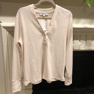 Loft long sleeve ribbed tee XL